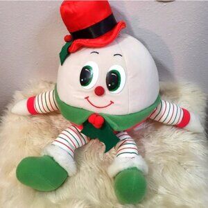 Vintage 1988 Commonwealth Big Humpty Dumpty Nursery Christmas 20" Plush